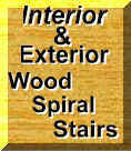 Interior and Exterior Wood Spiral Stairs